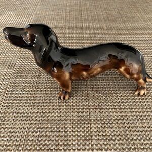 Beswick England Dog Dachshung figurine statue porcelain brown